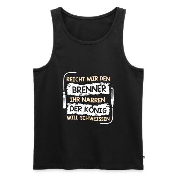 Schweißer Schweissen Schweißen Schweisser - Männer Premium Bio Tank Top - Schwarz - Vorne - Michal (187cm)