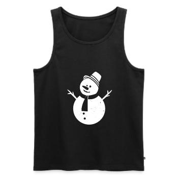 Winter - Männer Premium Bio Tank Top - Schwarz - Vorne - Michal (187cm)