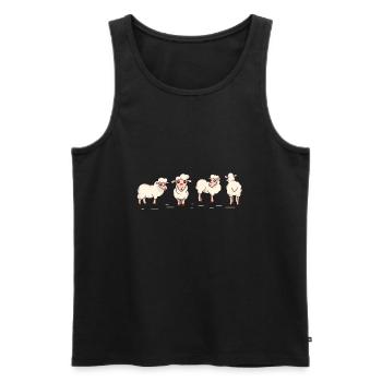 Landwirt - Männer Premium Bio Tank Top - Schwarz - Vorne - Michal (187cm)