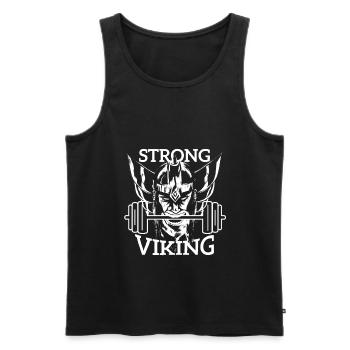Poids Viking Fitness Nordmann cadeau - Débardeur bio Premium Homme - noir - Devant - Michal (187cm)