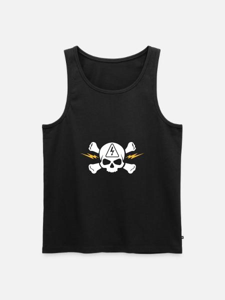 electrician - Men's Premium Organic Tank Top - black