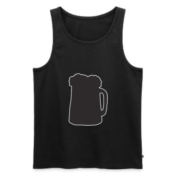 Grandfather - Men's Premium Organic Tank Top - black - Front - Michal (187cm)