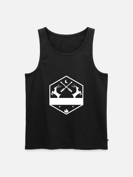 hunter - Men's Premium Organic Tank Top - black