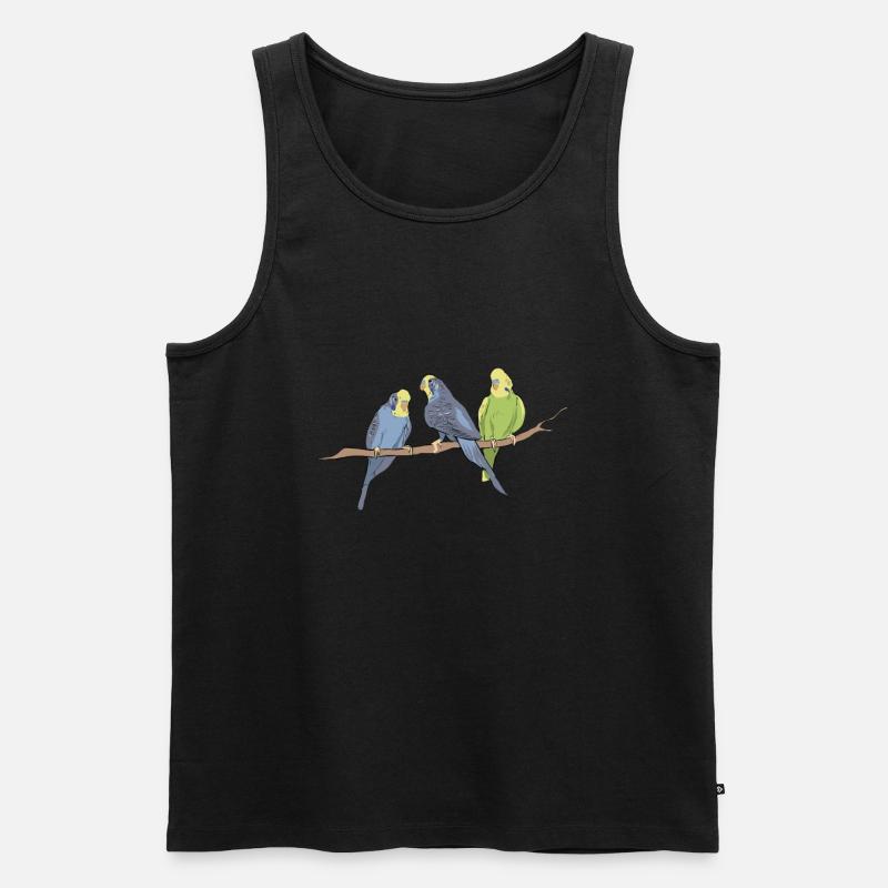 oiseaux - Débardeur bio Premium Homme - noir