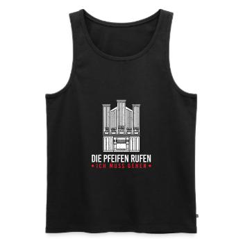Orgel Pfeifenorgel Orgelspieler Organist Geschenk - Männer Premium Bio Tank Top - Schwarz - Vorne - Michal (187cm)