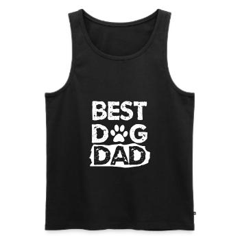 Pet Dog Father Dog Dad Dogs Dad Dad - Débardeur bio Premium Homme - noir - Devant - Michal (187cm)