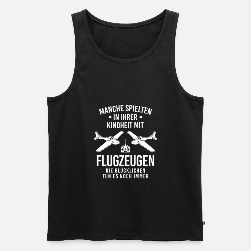 Modellflieger Modellflugzegflieger Modellflug - Männer Premium Bio Tank Top - Schwarz