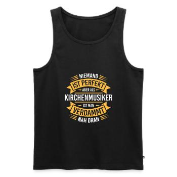 Kirchenmusiker Orgel Spielen Orgelspieler Musiker - Männer Premium Bio Tank Top - Schwarz - Vorne - Michal (187cm)