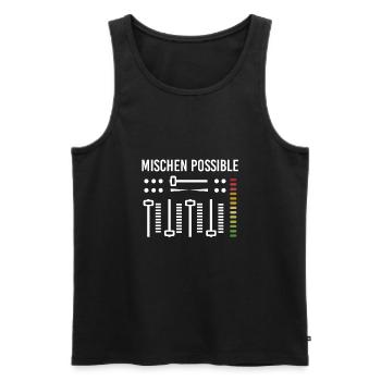 Mischen Possible Tontechniker Toningenieur - Männer Premium Bio Tank Top - Schwarz - Vorne - Michal (187cm)