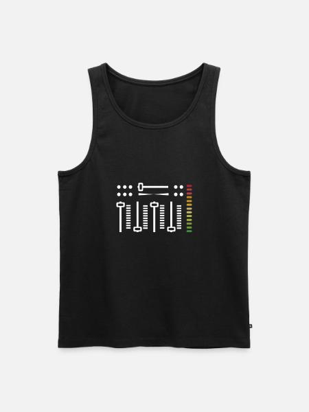 sound engineer - Men's Premium Organic Tank Top - black
