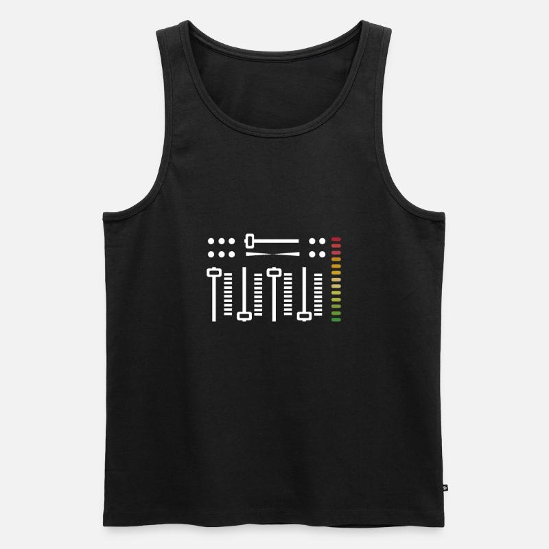 Tontechniker - Männer Premium Bio Tank Top - Schwarz
