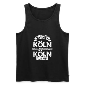 Karneval Köln Kölner - Männer Premium Bio Tank Top - Schwarz - Vorne - Michal (187cm)