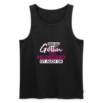 Fasching Faschingskostüm Narrin - Männer Premium Bio Tank Top - Schwarz - Vorne - AI Model Male 178 light (178cm)