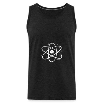 Nerd - Männer Premium Bio Tank Top - Anthrazit - Vorne - Alexander (188cm)