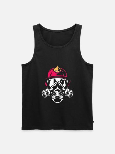firefighter - Men's Premium Organic Tank Top - black