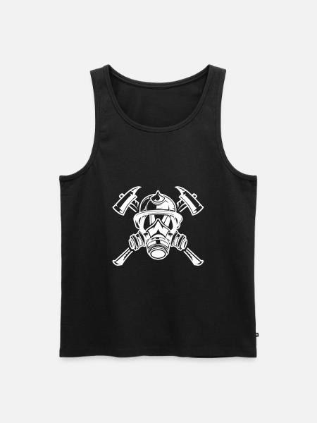 firefighter - Men's Premium Organic Tank Top - black