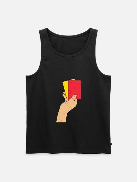 referee - Men's Premium Organic Tank Top - black