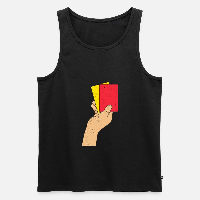 referee - Men's Premium Organic Tank Top - black