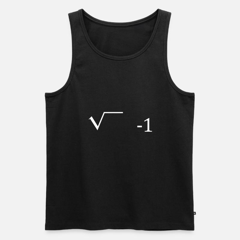 mathematician - Men's Premium Organic Tank Top - black