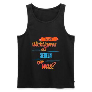 Segeln - Männer Premium Bio Tank Top - Schwarz - Vorne - Michal (187cm)
