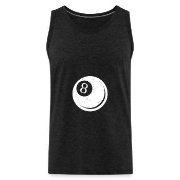 Billard - Männer Premium Bio Tank Top - Anthrazit - Vorne - Alexander (188cm)
