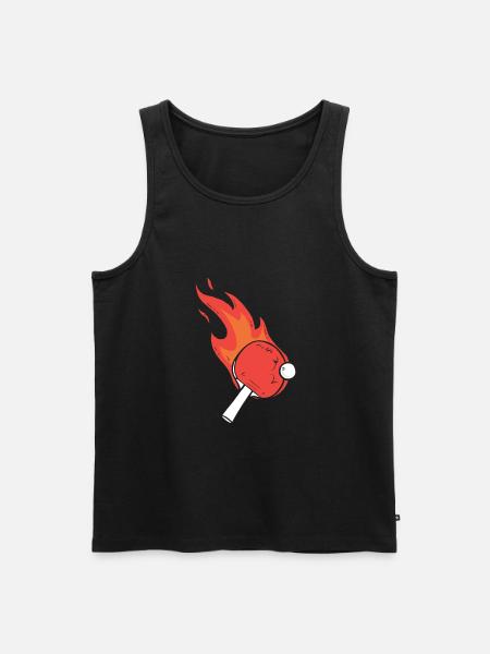 table tennis - Men's Premium Organic Tank Top - black