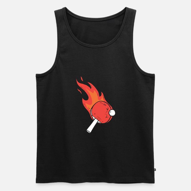 Tischtennis - Männer Premium Bio Tank Top - Schwarz