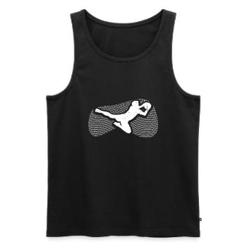 Torwart - Männer Premium Bio Tank Top - Schwarz - Vorne - Michal (187cm)