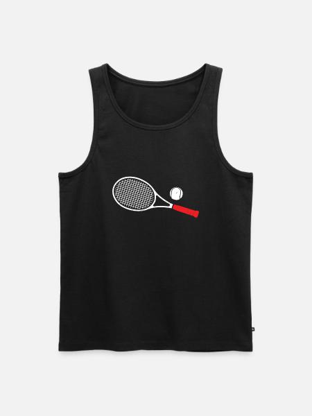 tennis - Men's Premium Organic Tank Top - black
