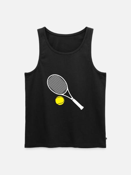 tennis - Débardeur bio Premium Homme - noir