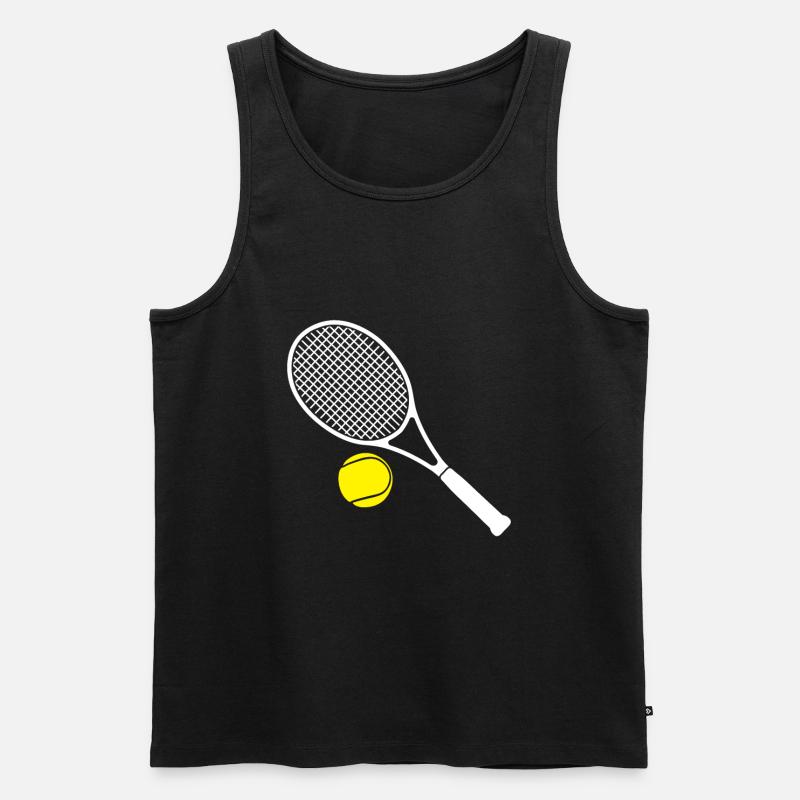 tennis - Débardeur bio Premium Homme - noir