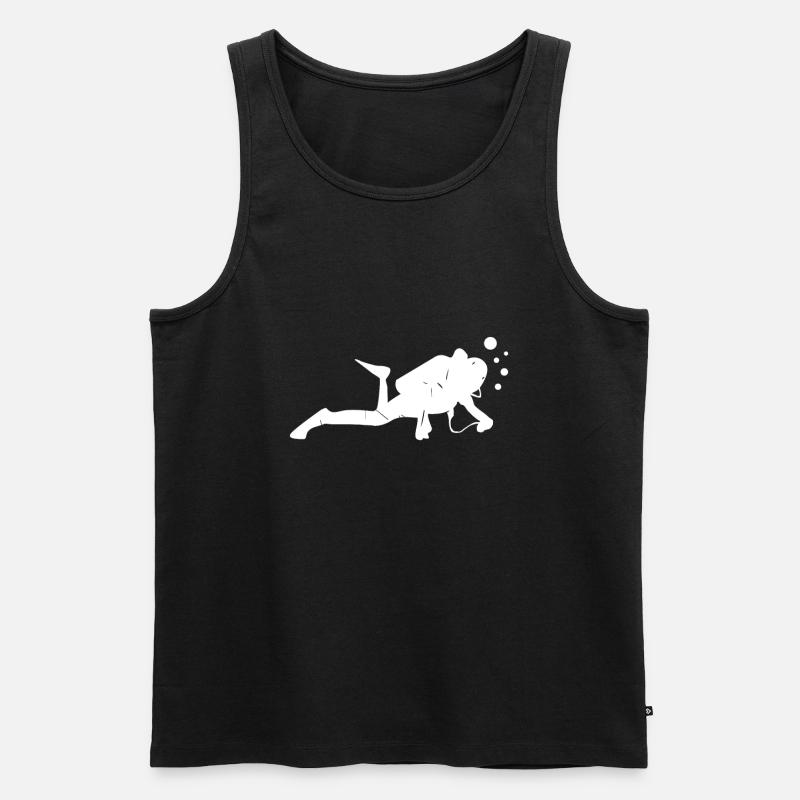 Tauchen - Männer Premium Bio Tank Top - Schwarz