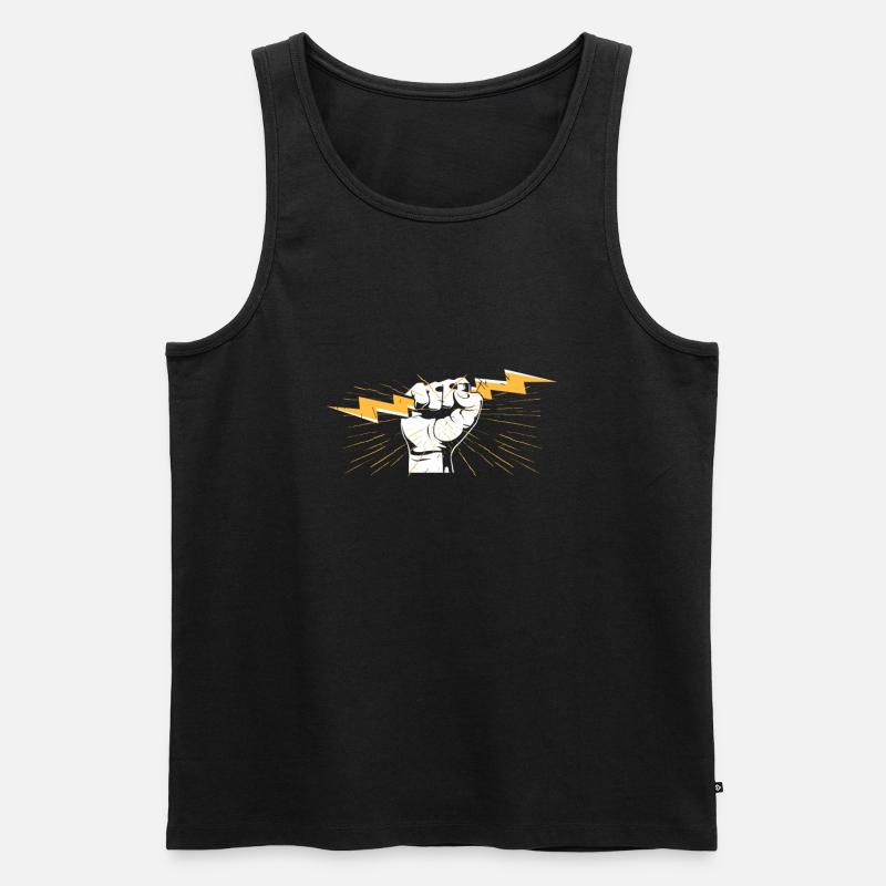 Elektriker - Männer Premium Bio Tank Top - Schwarz