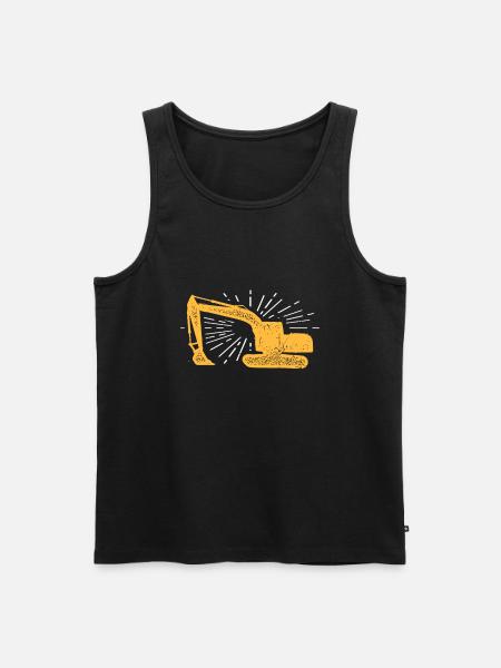 excavator operator - Men's Premium Organic Tank Top - black