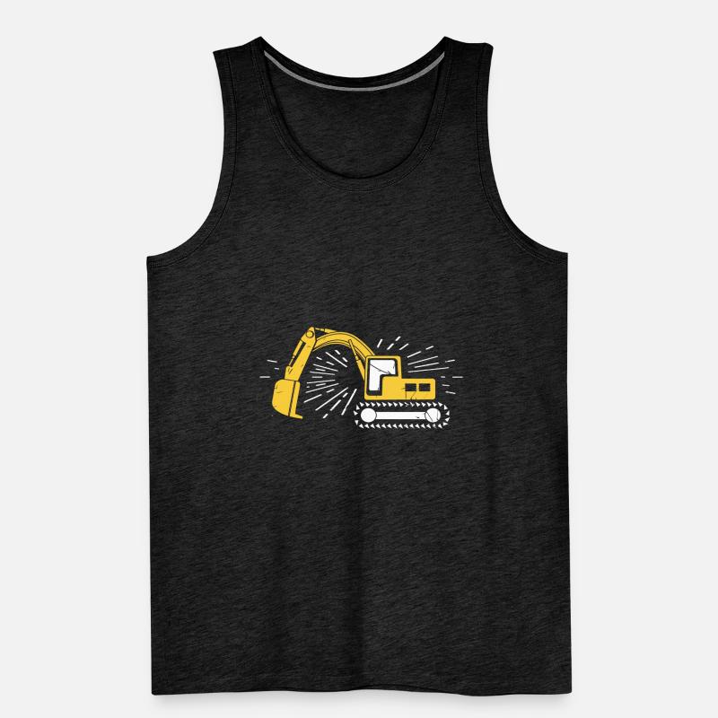 excavator operator Men's Premium Organic Tank Top