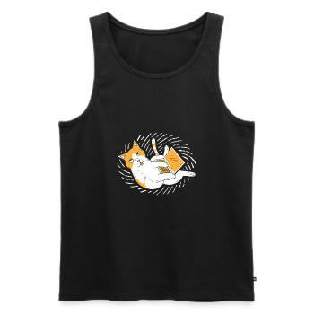 computer - Men's Premium Organic Tank Top - black - Front - AI Model Male 178 light (178cm)