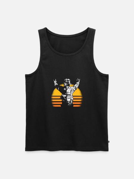 fire Department - Men's Premium Organic Tank Top - black