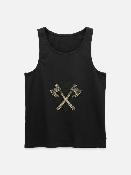 Wikinger - Männer Premium Bio Tank Top - Schwarz