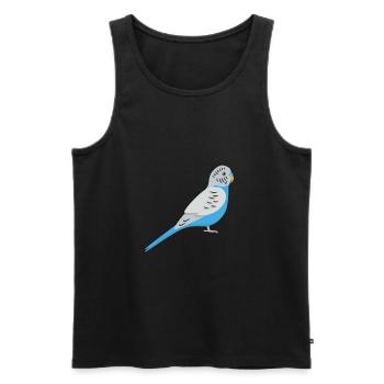 Budgie - Men's Premium Organic Tank Top - black - Front - AI Model Male 178 light (178cm)