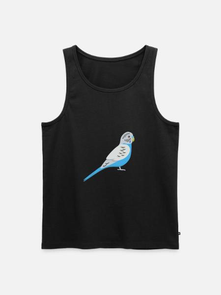 Budgie - Men's Premium Organic Tank Top - black