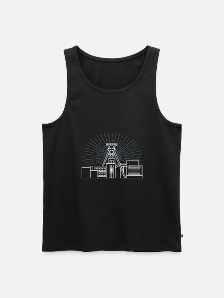 Mining - Men's Premium Organic Tank Top - black