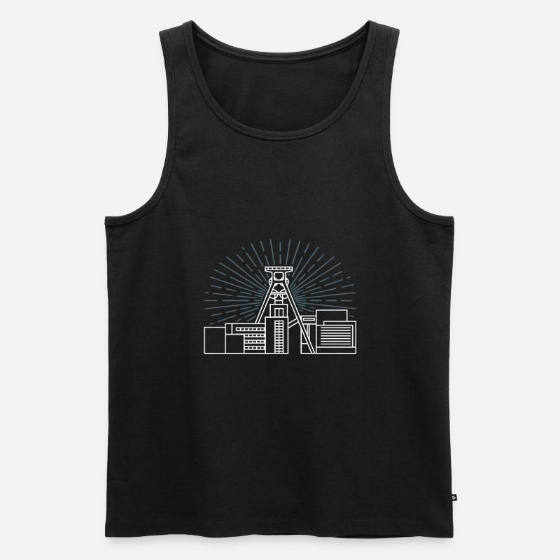 Mining - Men's Premium Organic Tank Top - black