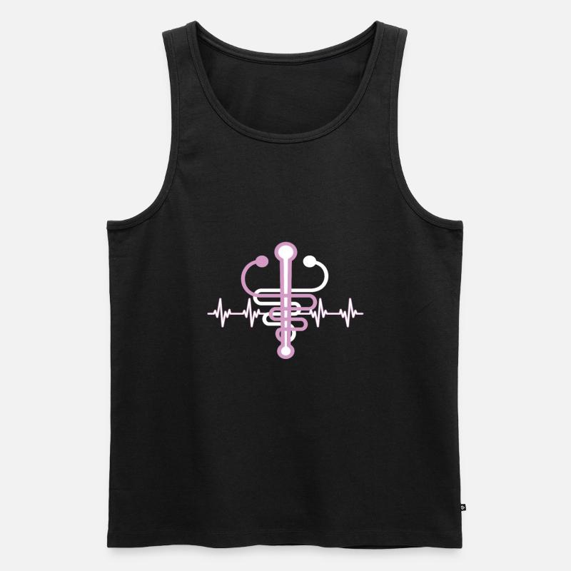 Altenpfleger - Männer Premium Bio Tank Top - Schwarz