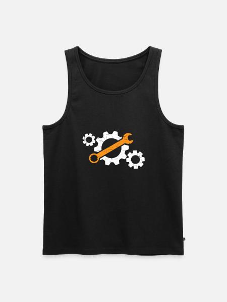 mechanic - Men's Premium Organic Tank Top - black
