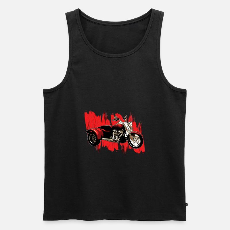 Trike - Männer Premium Bio Tank Top - Schwarz