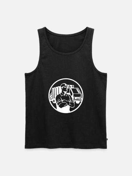 Garbage collection - Men's Premium Organic Tank Top - black