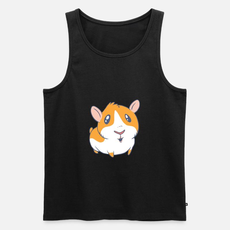 Meerschweinchen - Männer Premium Bio Tank Top - Schwarz