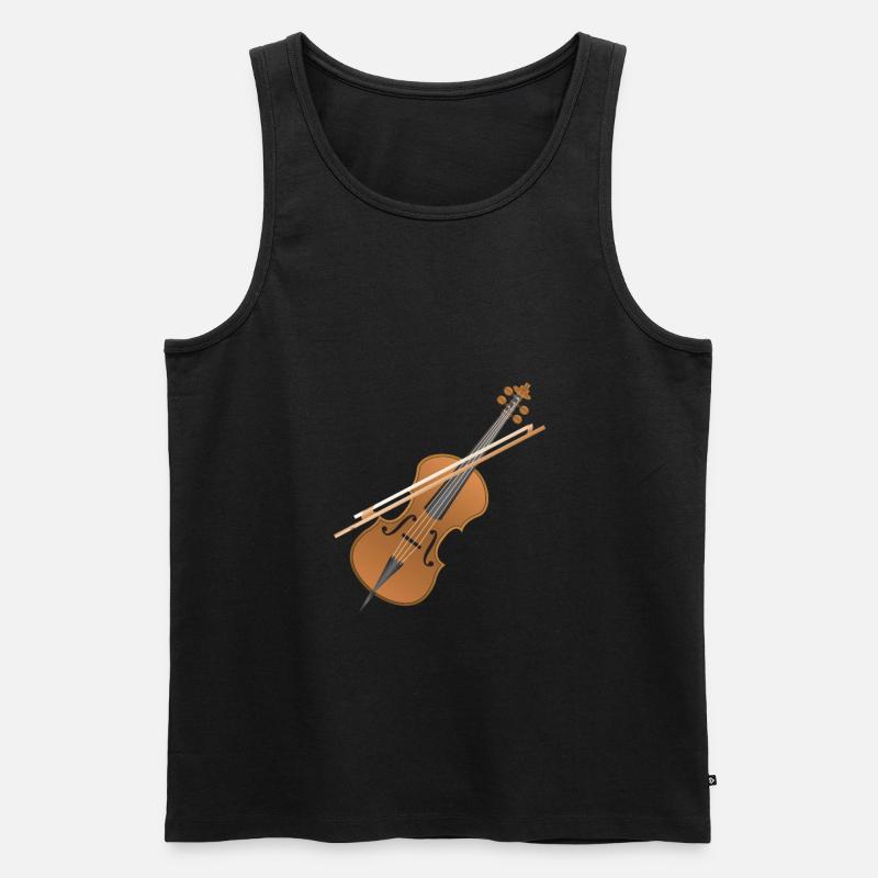 Cello - Männer Premium Bio Tank Top - Schwarz