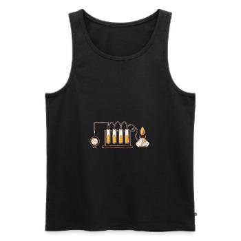 Chemie - Männer Premium Bio Tank Top - Schwarz - Vorne - Michal (187cm)