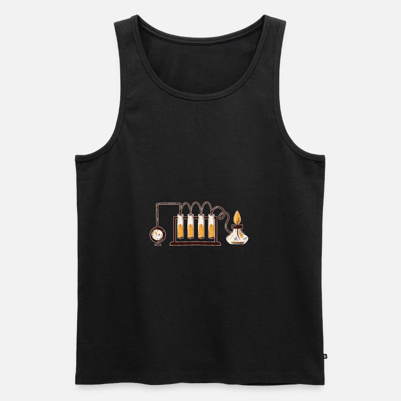 Chemie - Männer Premium Bio Tank Top - Schwarz